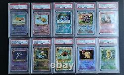 Complete Pokemon Legendary Collection Reverse Holo PSA 9 / 10 Cards