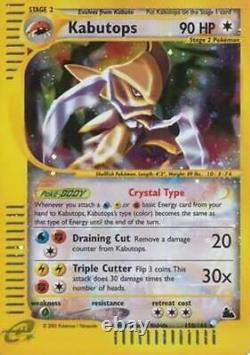 Crystal Kabutops 150/144 Pokemon Skyridge Holo Rare Card HP