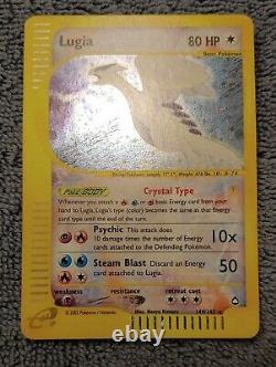 Crystal Lugia Aquapolis SECRET RARE HOLO 2002 Pokemon Card 149/147 NM-M