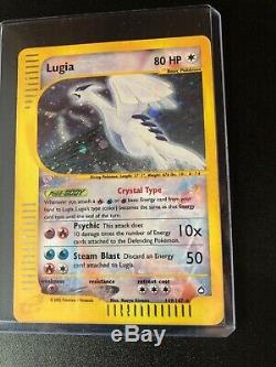 Crystal Lugia Pokemon Card Holo Aquapolis Set Collection Secret Rare 149/147, Nm