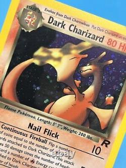 DARK CHARIZARD Pokemon Card WOTC 1st Edition Team Rocket 4/82 HOLO NM