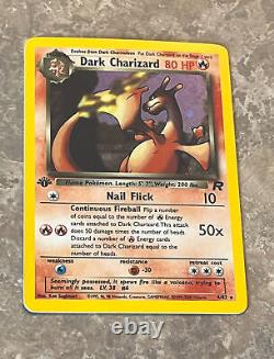 Dark Charizard 4/82 Holo Rare 1st Edition Team Rocket Set RARE Pokemon TCG LP/NM