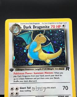 Dark Dragonite 5/82 1st Edition Holo Rare Pokemon Card