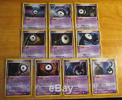 EX/NM COMPLETE Pokemon UNOWN Card UNSEEN FORCES Sub-Set/28 Holo Rare Full PROMO