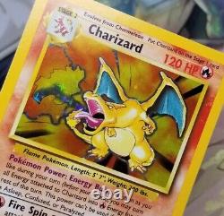 Error READ EX+/ Eng. Charizard Base Set 4/102 Holo Unlimited Holo Rare Pokemon