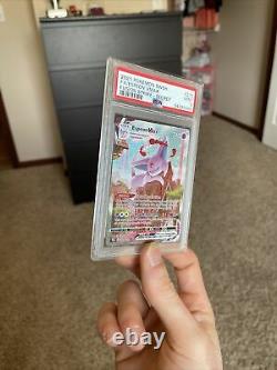 Espeon VMAX Pokemon Fusion Strike Secret Rare Alt Art Card 270/264 PSA 9 Mint