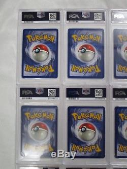 FOSSIL COMPLETE Lot of 15 PSA 9 MINT Holo Rare 1st edition Pokemon Cards 1-15