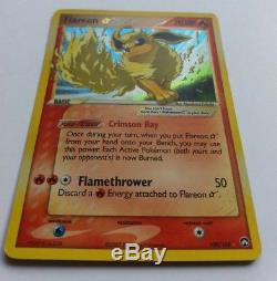 Flareon GOLD STAR HOLO ULTRA RARE 100/108 EX Power Keepers Pokemon Card English