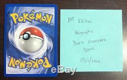 Four RARE 1st Edition Holographic Base Pokémon Cards Charizard Lugia Ho-oh NM-MT