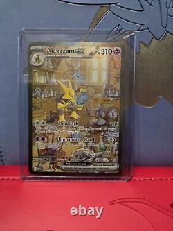 Gold HR Charizard Ex Mint, Venusaur Ex 151 Pristine, & Alakazam Ex SIR Fresh P