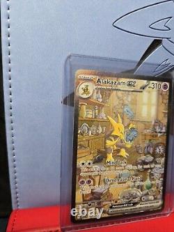 Gold HR Charizard Ex Mint, Venusaur Ex 151 Pristine, & Alakazam Ex SIR Fresh P