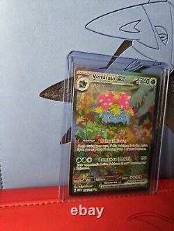 Gold HR Charizard Ex Mint, Venusaur Ex 151 Pristine, & Alakazam Ex SIR Fresh P