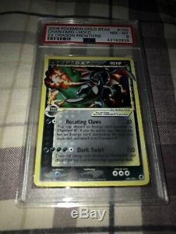 Gold Star Charizard PSA 8 Pokemon Card (100/101) Ex Dragon Frontiers Very Rare