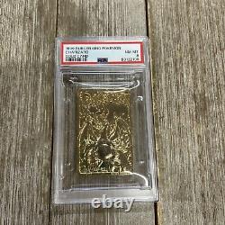 Graded PSA 8 1999 Burger King Pokemon Charizard Gold Card