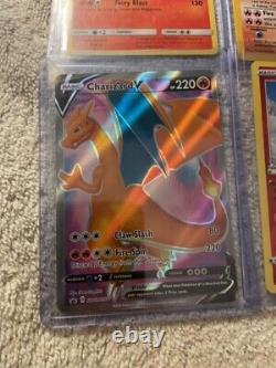 Graded pokemon cards lot Beckett Collection of Rare Collectible cards