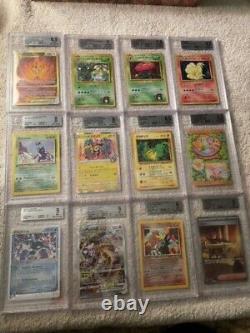 Graded pokemon cards lot Beckett Collection of Rare Collectible cards