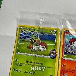 Grookey & Scorbunny On The Ball Pokemon FA England Futsal Card SEALED BUNDLE