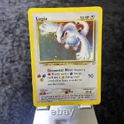 HOLO BLEED Lugia 9/111 Pokemon Card Neo Genesis WOTC with HOLO BLEED SWIRL