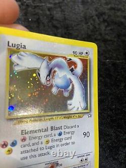 HOLO BLEED Lugia 9/111 Pokemon Card Neo Genesis WOTC with HOLO BLEED SWIRL