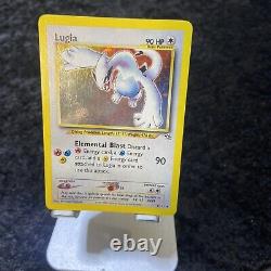 HOLO BLEED Lugia 9/111 Pokemon Card Neo Genesis WOTC with HOLO BLEED SWIRL