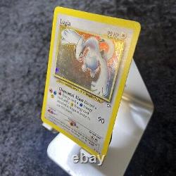 HOLO BLEED Lugia 9/111 Pokemon Card Neo Genesis WOTC with HOLO BLEED SWIRL