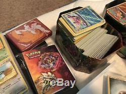 HUGE Collection LOT 2000+ Pokemon Cards BINDER, TINS, EX, GX, RARE + MORE