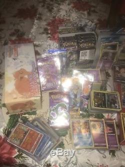 HUGE Pokemon Card Collection Over 400 Holos & SUPER RARE Cards With UNOPENED Packs