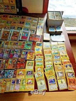 HUGE Pokemon card lot collection! OVER 2,200 Cards! (Rares, shadowless, Ect)