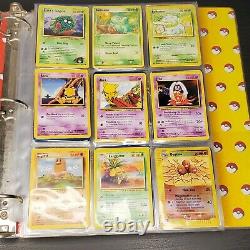 Huge Lot of Vintage Pokemon Cards Collection Rare Base 180 Cards Binder