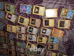 Huge Pokemon Card Collection Holo Rares 1st edition Shadowless Vintage NM LP lot