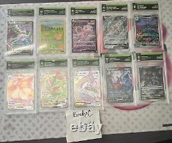 Huge Pokemon Card Collection Lot Rares Holos Guaranteed Ultra Rare! EX/GX/V