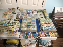 Huge Pokemon Lot. Over 1400 cards 70+ Holos 35+first Edition, rares, Japeneese