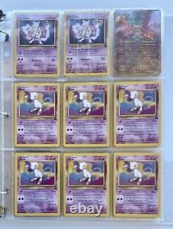 Huge Rare Vtg Pokémon Collection Lot Of 180 Cards with Holos/ Rev Holos & Binder