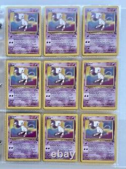 Huge Rare Vtg Pokémon Collection Lot Of 180 Cards with Holos/ Rev Holos & Binder