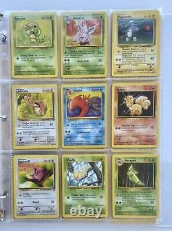 Huge Rare Vtg Pokémon Collection Lot Of 180 Cards with Holos/ Rev Holos & Binder