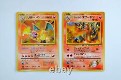 Japanesae Charizard Base Blaine's Charizard PLAYED 2 Pokemon Cards