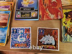 Japanese Pocket Monster Pokemon Cards Vintage 1995-96 RARE Huge LOT Stickers