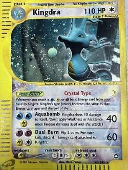 Kingdra 148/147 Aquapolis Holo Secret Rare Pokemon Card HP