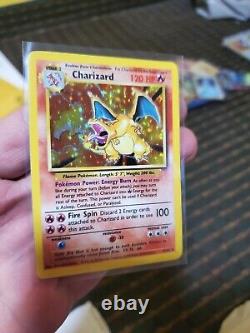 LP 1999 Charizard Base Set Unlimited 4/102 Holo Rare Pokemon TCG CARD WOTC