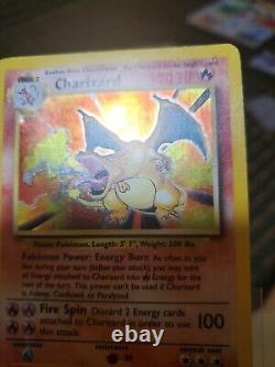 LP 1999 Charizard Base Set Unlimited 4/102 Holo Rare Pokemon TCG CARD WOTC