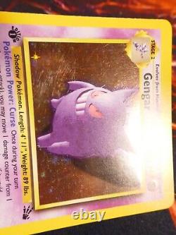 LP (1st edition) Pokemon GENGAR Card Set 5/62 Holo Rare WOTC #2