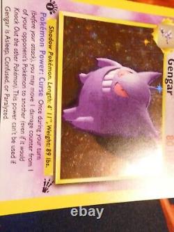 LP (1st edition) Pokemon GENGAR Card Set 5/62 Holo Rare WOTC #2