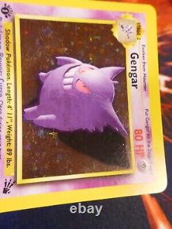 LP (1st edition) Pokemon GENGAR Card Set 5/62 Holo Rare WOTC #2