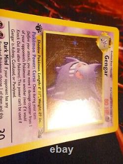 LP (1st edition) Pokemon GENGAR Card Set 5/62 Holo Rare WOTC #2