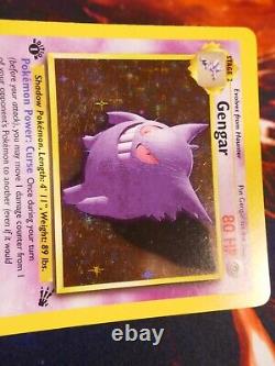 LP (1st edition) Pokemon GENGAR Card Set 5/62 Holo Rare WOTC #2