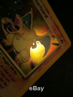 LP Pokemon CHARIZARD Card BASE Set 4/102 Unlimited 1999 Holo Rare AP