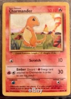 Limited edition fruit rollup promo 1994 Charmander Pokemon Card MINT