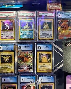Lot of 22 graded Pokemon cards PSA CGC lots of rare cards must look