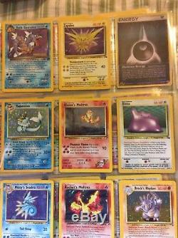 Lot of Old Rare Pokemon Cards including Original Charizard and MORE