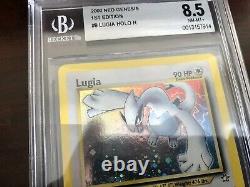 Lugia 9/111 2000 Neo Genesis 1st EDITION Holo Rare Pokemon Card BGS 8.5